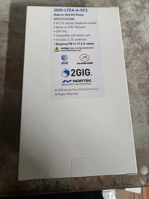 2GIG Cellular module cellular communicator module P/N 2GIG-LTEA-A-GC2 Used