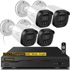 OOSSXX OSX-AHDG4L Outdoor Wired Security Camera System Full HD 5MP with Night