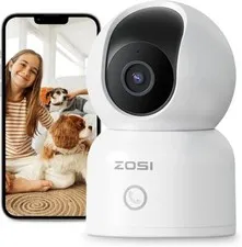 ZOSI 2MP 360° Pan/Tilt  Indoor WiFi Security Surveillance IP Camera 2.4/5GHz