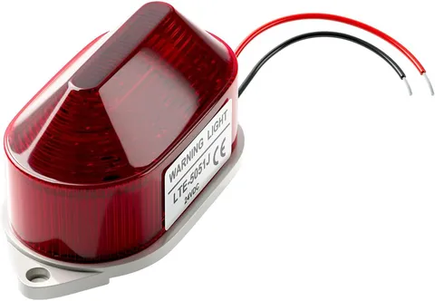 DC24V Strobe Siren Industrial Warning Light with Red LED and 105Db Buzz