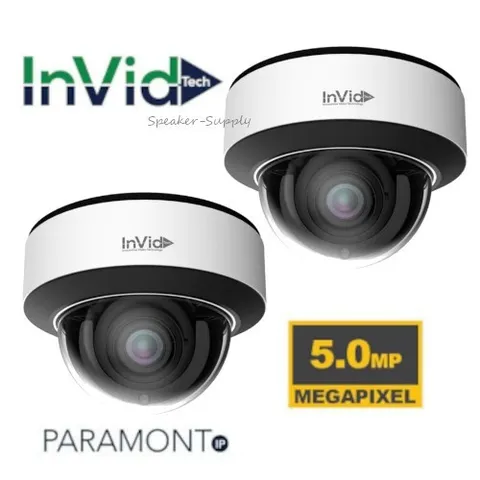 2 InVid Paramont 5MP IP Plug & Play IP67 Dome Fixed AI Camera PAR-P5DRIR28NH-AI