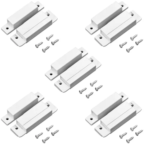 QWORK MC-31 Wired Surface-Mounted NC Magnetic Door Window Contact Sensor Alarm