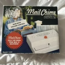 Hanna Products Mail Chime Wireless Mailbox Alert Sound & LED Light NEW