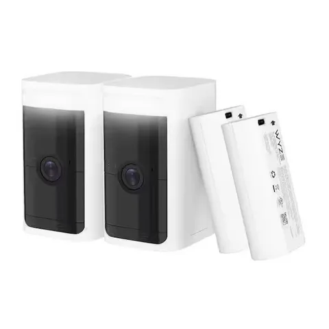 Wyze Battery Cam Pro 2-Pack - 2K HDR Wireless Cameras w/Mounts  SEALED