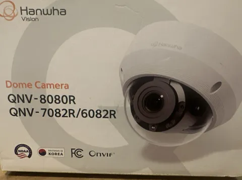 Hanwha Wisenet QNV-8080R 5MP IR Vandal Dome IP Camera 3.2-10mm PoE