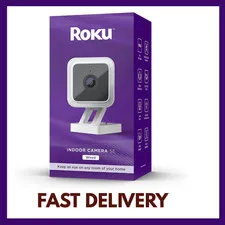 Roku CS1000R Smart Home Indoor Camera SE - Wired Security Camera with Motion