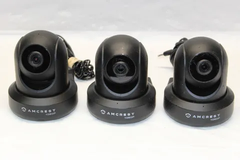 3 Used Amcrest IP2M-841B-V3 1080P ProHD Wi-Fi  Security Surveillance Cameras Q21