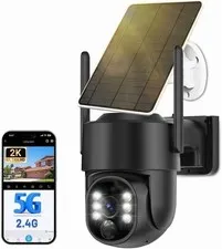 Picturesky Solar Security Cameras Wireless Outdoor, 5G&2.4GHz Cameras for Home