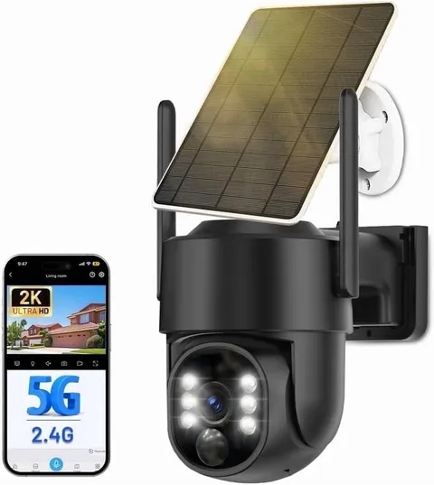 Picturesky Solar Security Cameras Wireless Outdoor, 5G&2.4GHz Cameras for Home