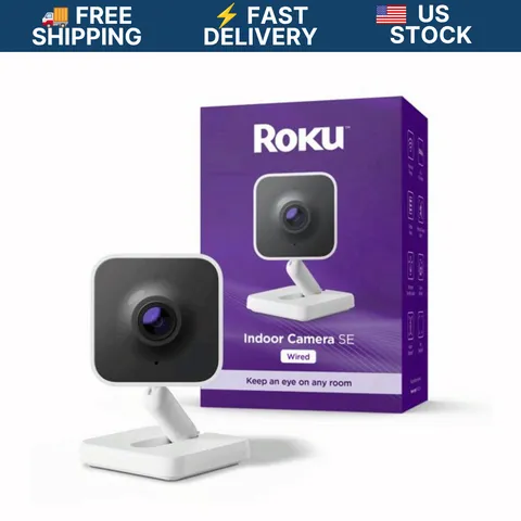 Roku Indoor Camera SE 1080p WiFi 6 Home Security Camera 1 Pack
