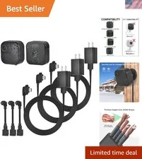 Weatherproof 25ft Power Extension Cable for Blink Outdoor 4 & XT2 (3-Pack)