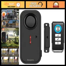 Waterproof Door/Window Alarm with Remote Control - 113dB Anti-Theft Security Sys