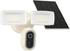 2K Solar Floodlight Security Camera Outdoor PIR Motion Color Night Vision Alexa