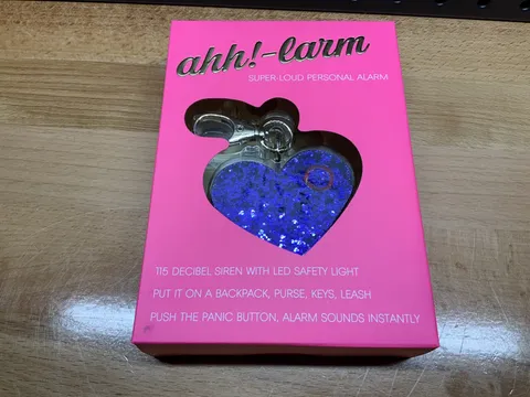 Ahh!-larm Personal Safety Alarm for Women Self-Defense Panic Purple NEW