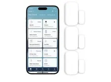 Zigbee Door and Window Sensor 3 Pack, Wireless Mini Contact Sensor, Home Automat