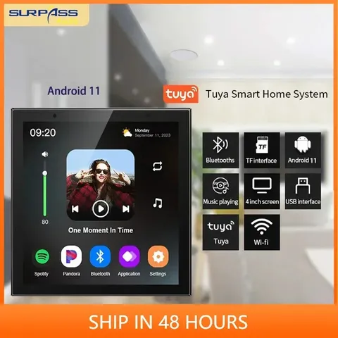 Smart Home Wall Amplifier Android 11 System 8ohm 4 Inch Tuya WiFi Amplificador A