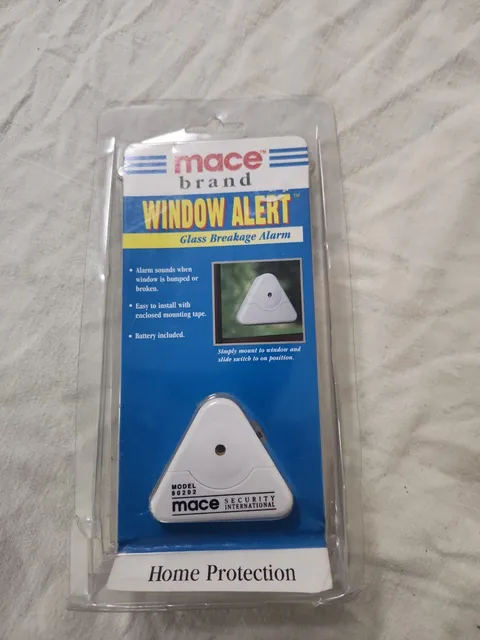Mace Window Alert Glass Breakage Alarm Model 80202 Home Security New Sealed