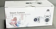 Title WiFi Light Bulb Security Camera PTZ HD ONVIF 355° Smart Camera New in Box
