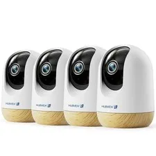 MUBVIEW 5MP Indoor Security Cameras, 4 PCS, Yellow 5GHz & 2.4GHz WIFI