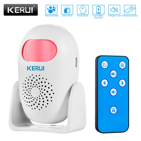 PIR Infrared Motion Sensor 100dB Burglar Alarm Remote Indoor Outdoor Safety Use