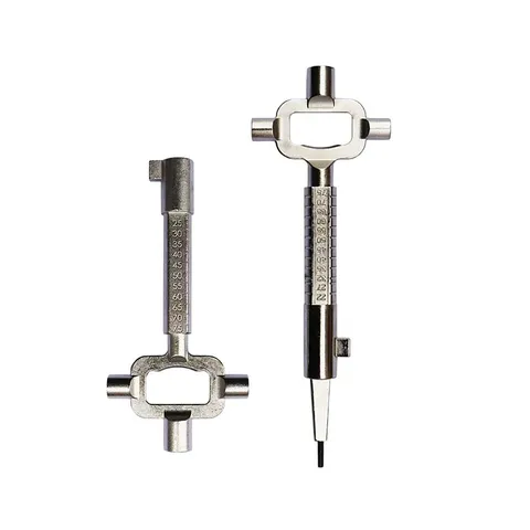 Sliver Locksmith Multi Tool Euro Cylinder Gauge Cam Spindle Turner