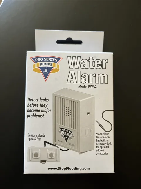 PRO SERIES PWA2 110 dB 9v Battery Operated Water Alarm Sensor Leak Detection