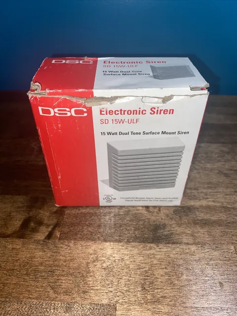 DSC Electronic Siren SD 15W-ULF  15-Watt Dual Tone Surface Mount