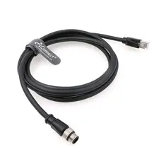 Ethernet M12 RJ45 Cable Cognex DM300 M12 8Pin ACode Male to RJ45 9.8 FT