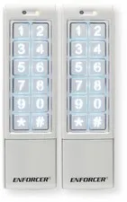 SK-2323-SDQ Pack of 2 Weatherproof Digital Access Keypads, Mullion-Style, 101...