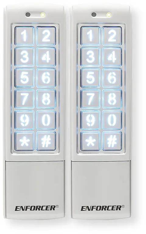 SK-2323-SDQ Pack of 2 Weatherproof Digital Access Keypads, Mullion-Style, 101...