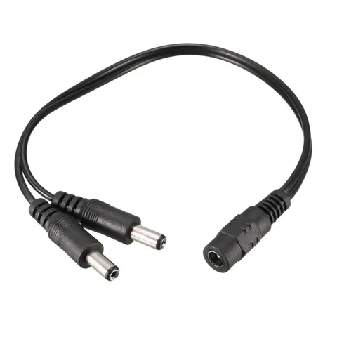 20cm 5.5 x 2.1mm 1 DC Female to 2 Male Cable Extension Adaptor For CCTV Camera