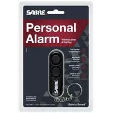 Sabre PA-01 Black 120 DB Personal Safety Alarm Siren W/ Key Ring