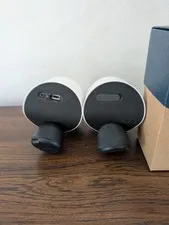 Pair of SimpliSafe Wireless Outdoor Security Camera 1080P Motion CMOB1 White