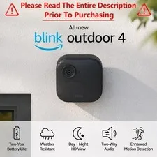 BoxBlink Outdoor (4th Gen) Wireless smart HD security camera | Black Add-on 