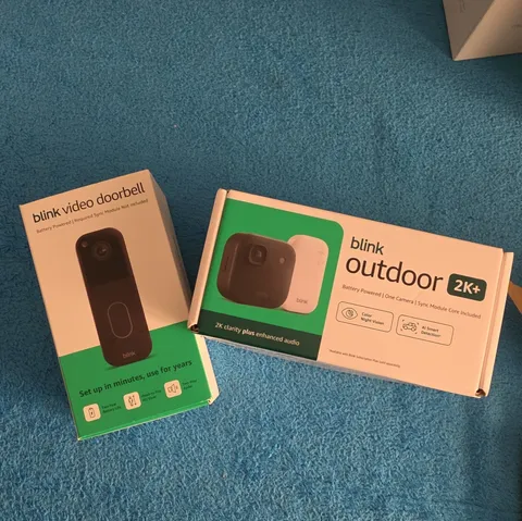 NEW Blink - Outdoor 2K+ Wireless Camera System, 2K video, PLUS FREE DOORBELL 