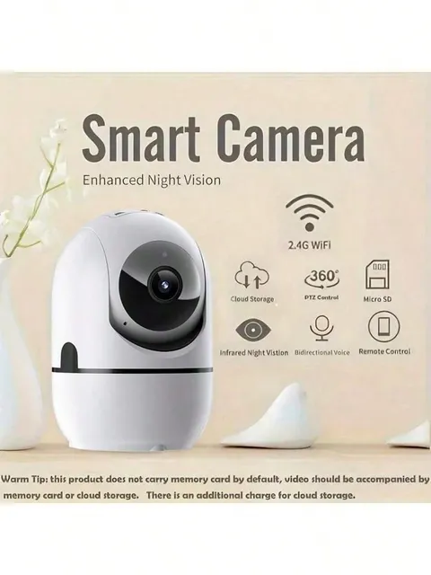 2K Indoor Security Camera 360 WiFi Pet Monitor Night Vision 2 Way Audio