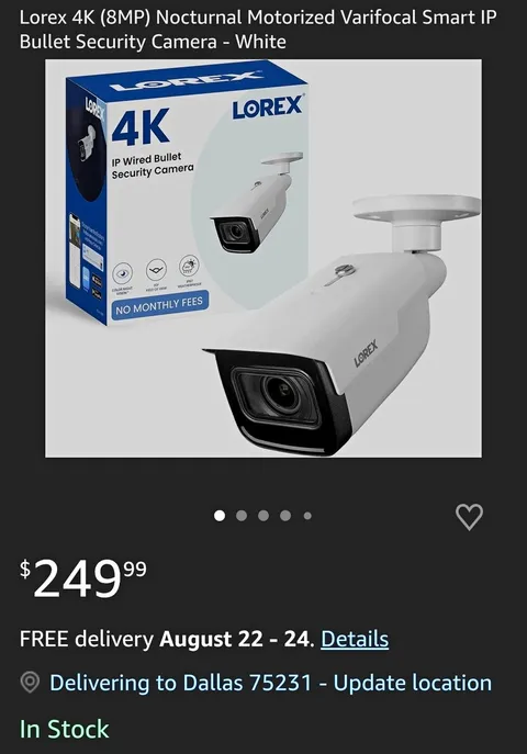 Lorex 4K ultra HD IP Camera Bullet