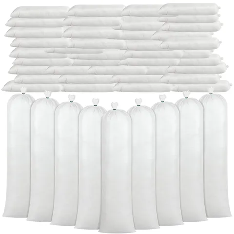 50 Pcs Sand Bags for Flooding Heavy Duty Sand Bags Sandbags for Flooding Tube...