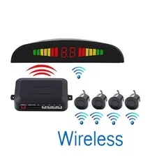 Wireless Car Auto Parktronic LED Parking Sensor with 4 Reverse Backup Radar Moni