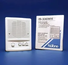 NuTone® IS335WH Indoor Remote Station —  IM3003, IM3303 & IMA3303 Radio-Intercom