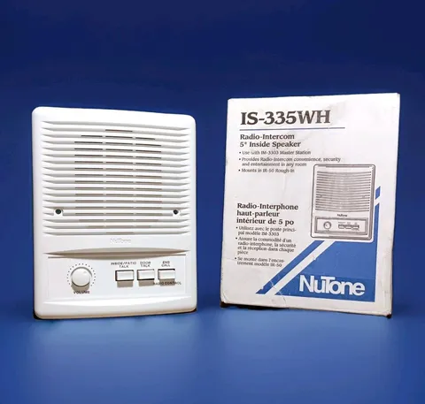 NuTone® IS335WH Indoor Remote Station —  IM3003, IM3303 & IMA3303 Radio-Intercom
