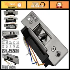 Heavy Duty Electric Strike Lock with Signal Output & Door Position Indicator, 12