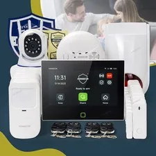 HOMSECUR Wireless WIFI 4G 2G LCD Burglar 7" Alarm System Touch Screen