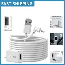 Continuous Power Solution: 16ft Weatherproof Charge Cable for Ring Stick Up Cam