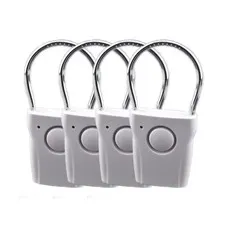 HITBEAT 115dB Door Knob/Handle Vibration Alarm for Home Hotel Apartment White
