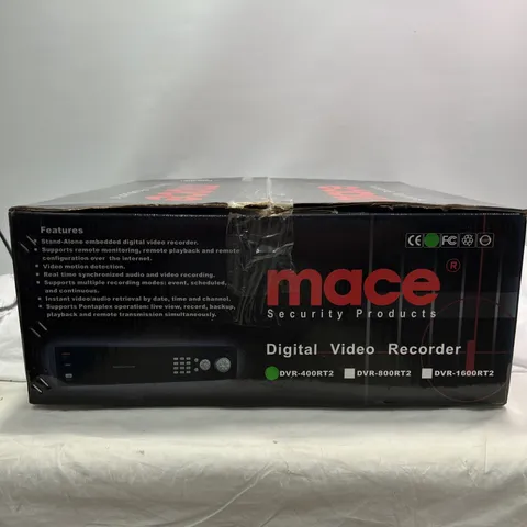 MACE Security Products - DVR, Model DVR-400RT2, Black ~ NEW See Description.