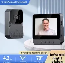 Wireless Intercom With Doorbell HD Screen Night Vision Screen 11cm