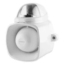 SH-816S-SQ/C Enforcer Siren/Strobe with Audio Input, Clear