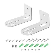 2pcs Metal Wall Mount Bracket for Eufy Indoor Security Cam E220 P24 White Color