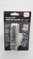 Securebrite Lipstick Personal Alarm LED Light Gray Snakeskin With Batteries New